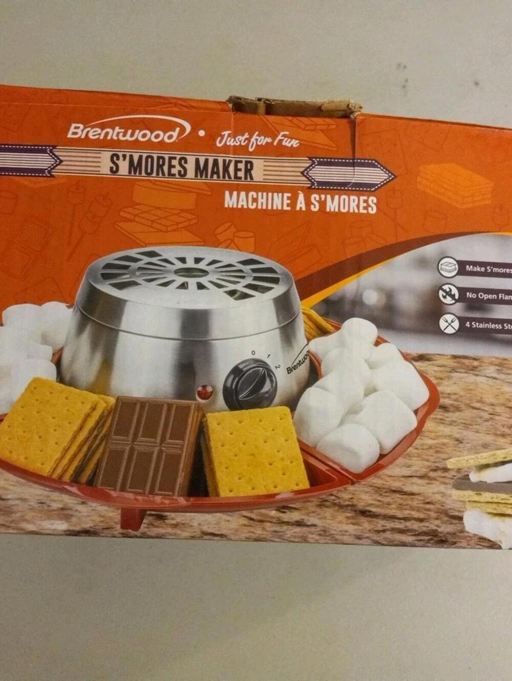 Indoor Electric S’Mores Maker TS603 Brentwood Appliances Damaged Box